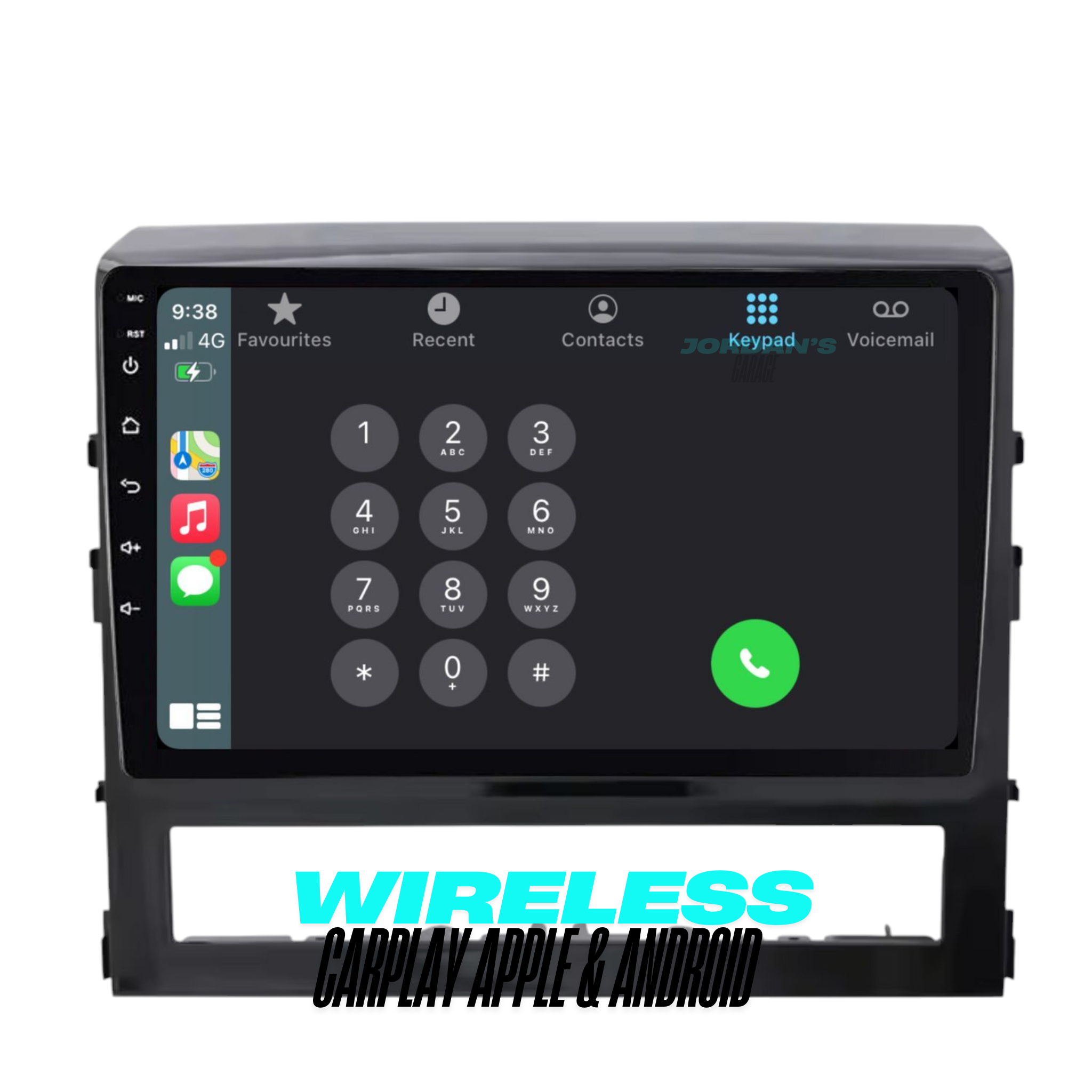 Toyota Landcruiser 200 Series GXL (2016-2020) Plug & Play Head Unit Upgrade Kit: with Wireless & Wired Apple CarPlay & Android Auto