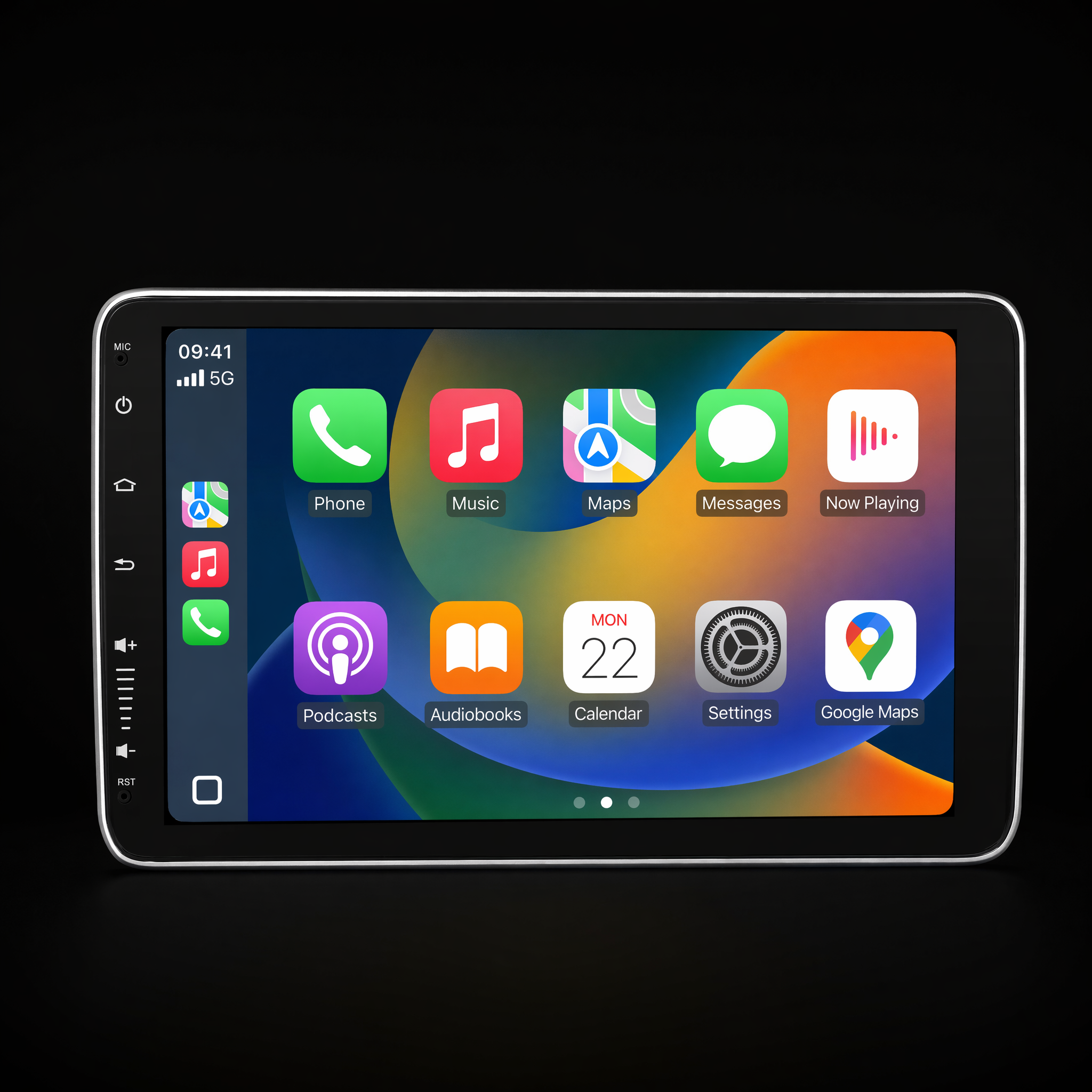 9" Adjustable Double DIN Head Unit — CarPlay, Android Auto & Reverse Camera