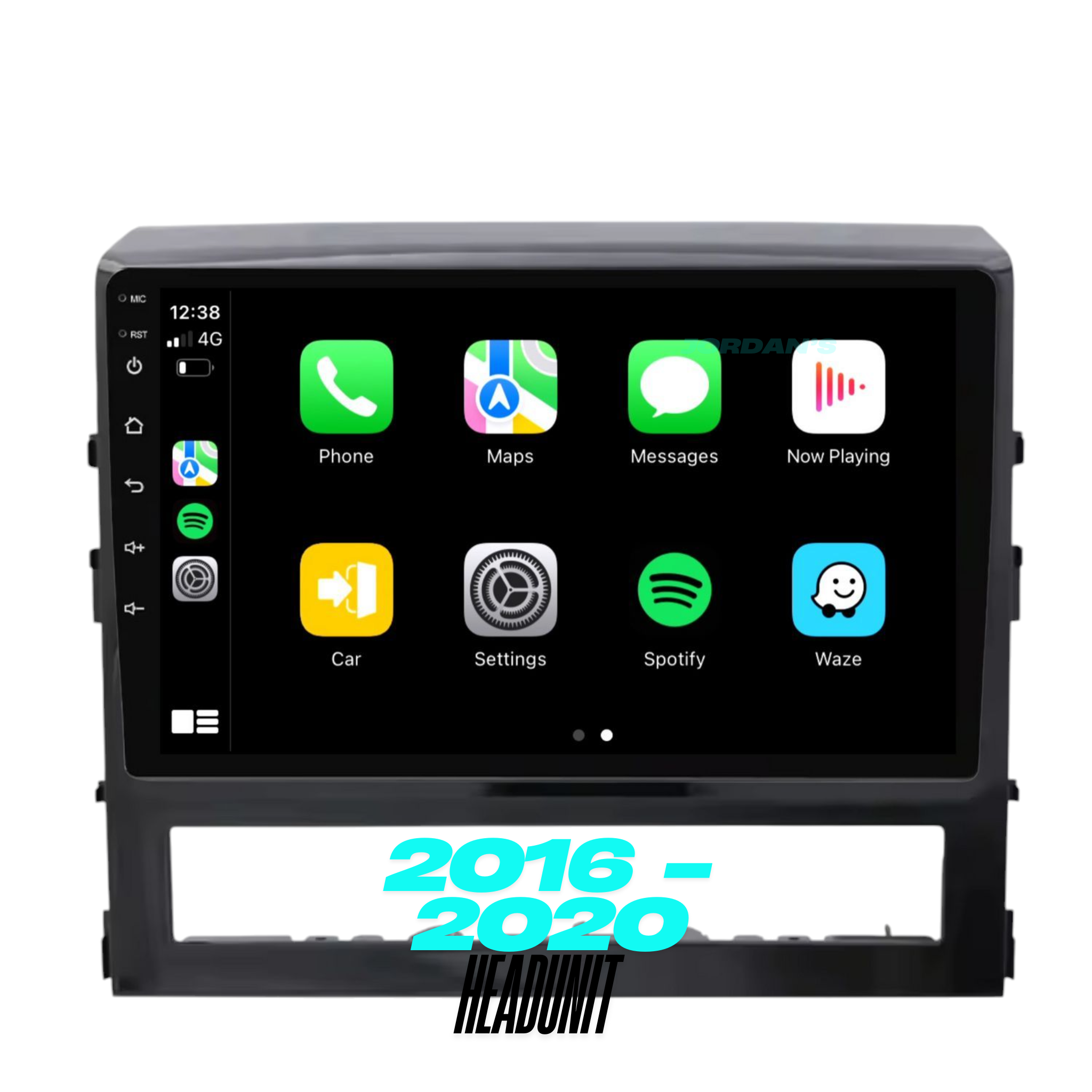 Toyota Landcruiser 200 Series (2016-2020) Plug & Play Head Unit Upgrade Kit: with Wireless & Wired Apple CarPlay & Android Auto