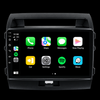 Toyota Landcruiser 200 Series VX GXL GX MATTE BLACK (2008-2015) Plug & Play Head Unit Upgrade Kit: Car Radio with Wireless & Wired Apple CarPlay & Android Auto